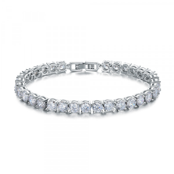 3104 AAA+ Round 0.5 carat Cubic Zirconia Tennis Bracelet for Woman Pulseira Classic Wedding Jewelry Lady Bracelet